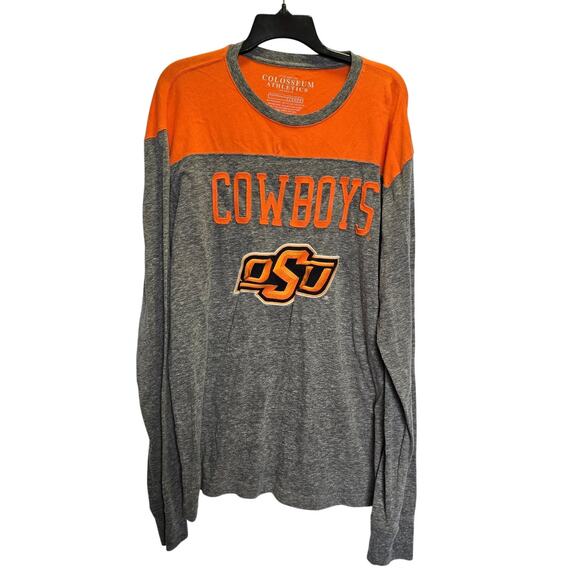 Colloseum Other - Vintage OSU Oklahoma State Cowboys Long Sleeve Tee Mens Size XL Orange Gray